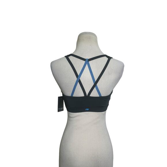 Marika Cycle House black crossed back sports bra size Small - Picture 2 of 9